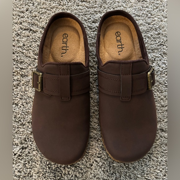 Earth Women’s Slip On Clog Shoes Brown Size 6M - Picture 2 of 7